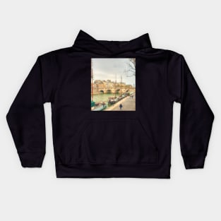 Boats & Pont Neuf Kids Hoodie